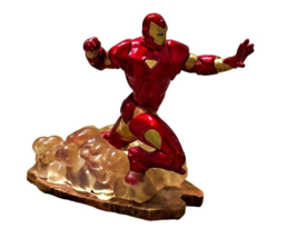 Iron Man PVC Action Figure Toy Marvel Birthday Cake Topper Red Gold 3 Inch 2011 - £3.85 GBP