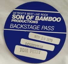 TOM PETTY - VINTAGE ORIGINAL 11 /29 / 79 CLOTH CONCERT BACKSTAGE PASS *L... - $20.00