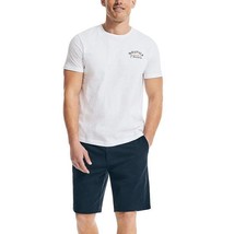 Nautica Men&#39;s T-Shirt Large Pride Logo Short Sleeve Crewneck White-Medium - £13.36 GBP