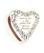 Flavia Keepsake Box Heart Shaped Ceramic Floral Friendship Special Wish ... - £19.00 GBP