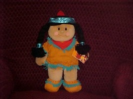 15&quot; Lì&#39;l Pocahontas Plush Toy With Tag Book-let By Gibson Greetings 1995 - £19.46 GBP