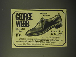 1964 George Webb Nos. 306/7 Shoes Ad - Masculine Elegance - $18.49