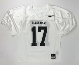 Nike Core Youth Boy&#39;s Football Jersey Size Large White Clackamas Oregon ... - $39.00
