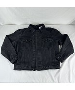 Princess Polly Black Vintage Wash Oversize Boyfriend Denim Jean Jacket Size XS/S - $38.60