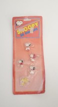 SNOOPY &amp; WOODSTOCK 3D PIN-UPS PUSH PINS NEW IN PACKAGE VINTAGE 1958 UNOP... - £15.52 GBP