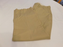 Riverside Men&#39;s Long Pants Slacks Pant Size W38 Flat Front Khaki **Spots... - $18.01