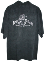 Tommy Bahama Men&#39;s 100% Silk Hawaiian Shirt Navy Martinis &amp; Bikinis Size... - $31.50