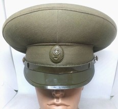 Hat Russian Visor Soviet Officer Combat Field Cap Badge Military Uniform... - £29.71 GBP