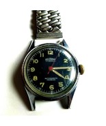 ☆RARE MILITARY*WW2*SWISS DELBANA WATCH☆1/20 10Kgf W.Gold BAND (Goes&amp;Stops) - £145.73 GBP