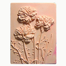 2D Silicone Soap Mold – Carnation Garden - $29.69