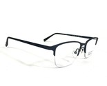 Scott Harris Eyeglasses Frames SH-634 C2 Blue Striped Square Half Rim 48... - £51.00 GBP