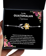 Bracelet Present For Guatemalan Mom - To My Supermom - Jewelry Sunflower  - £39.27 GBP