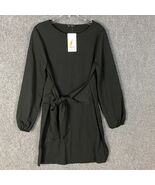 Pretty Garden Dress Women&#39;s Small NWT Black Long Sleeve Polyester Blend S - $27.90 CAD