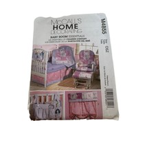 McCalls Sewing Pattern M4855 Home Decorating Baby Room Essentials Quilt Uncut - $3.99