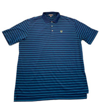 Peter Millar Summer Comfort Short Sleeve Polo Shirt Mens XL Navy Blue St... - $18.39