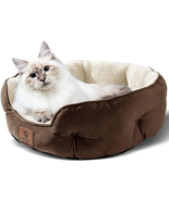 Dog Bed Small Dogs Cat Beds Extra Soft Anti-Slip Water-Resistant Brown 2... - £30.09 GBP