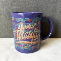 A Note of Thanks Music Scale Notes Purple Gold Mug Coffee Cup - Made in ... - $18.95
