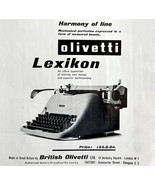 Olivetti Lexikon Portable Typewriter 1953 Advertisement Writing UK Impor... - £23.67 GBP