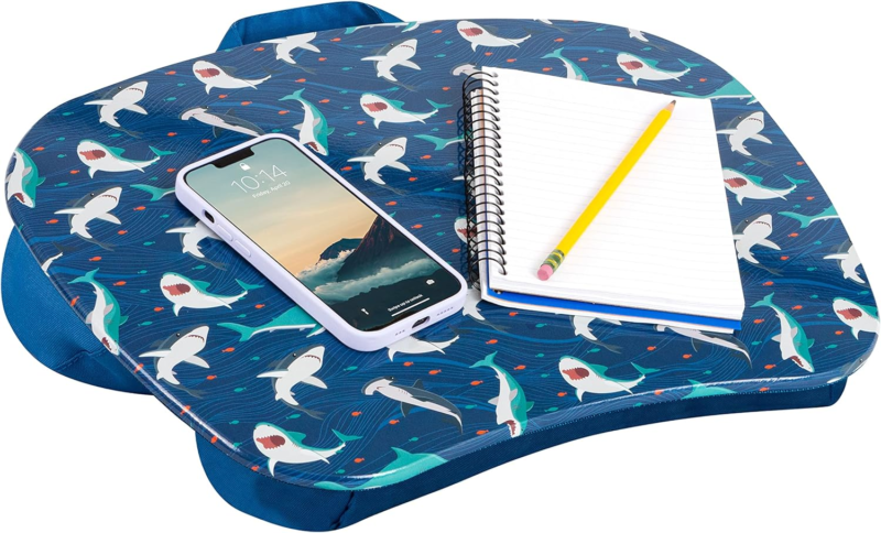 Primary image for Mystyle Portable Lap Desk with Cushion - Shark - Fits up to 15.6 Inch Laptops - 