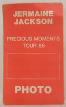 JERMAINE JACKSON - VINTAGE ORIGINAL CLOTH TOUR CONCERT BACKSTAGE PASS *L... - £11.26 GBP