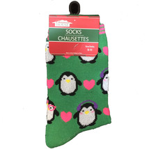 Funky Cute Novelty PENGUIN LOVE HEART CASUAL CREW SOCKS Lolita Fun Cheer... - £3.92 GBP