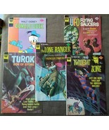1970s Whitman 9 comics lot Twilight Zone Turok Lone Ranger Donald Duck UFOs - £13.23 GBP