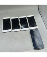 Lot of 5  Smartphones for Access -  Apple iPone 5.6 Samsung For Parts &amp; ... - $848.01 MXN