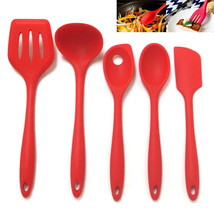 5 Pc Kitchen Utensil Set Silicone Cooking Utensils Heat Resistant Kitchen Tools - £32.76 GBP