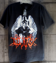 NWT Lil Nas X T-Shirt Black Adult Small Graphic Tee Hot Topic Fallen Angel Wings - $6.59