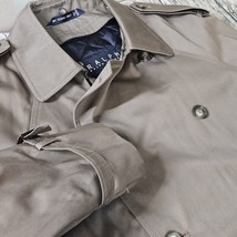 Ralph Lauren Trench Coat Raincoat Men&#39;s 46R  Removable Zip Liner Jacket ... - $99.99