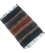 Leather Rug for fireplace, fire-resistant mat,  Multicolor Lines - €74,01 EUR