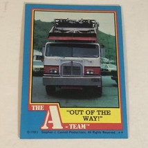 The A-Team Trading Card 1983 #35 Out Of The Way - £1.55 GBP