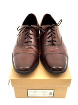 Mens Cole Haan Air Adams Dark Brown Leather Cap Toe Oxford Dress Shoes 10.5M - £22.89 GBP