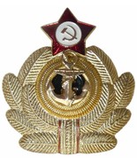 Soviética Urss Red Army Azul Marino Oficial Ancla Insignia Con / Estrell... - $14.84 CAD