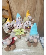 Disney Store Snow White &amp; the Seven Dwarves 8&quot; Bean Bag Plush - Set of 7 - $79.19