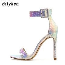Eilyken Summer Fashion Serpentine Open-Toed High Heel Women Sandals Sexy Buckle  - £37.76 GBP