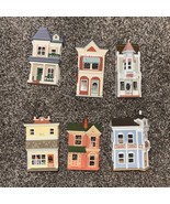 Lot of 6 Hallmark Ornaments. Victorian Dollhouse/ Toy Shop/ Candy Shop 1... - $1,867.36 MXN