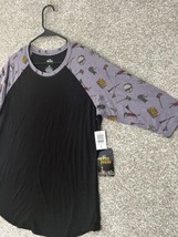 Torrid Disney Hocus Pocus Raglan All Over Sleeve Print Top Shirt Size M/L (00) - £31.30 GBP