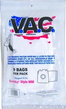 Sanitaire and Eureka MM Style Vacuum Bags For Canister Vacuums - Paper -... - £11.67 GBP