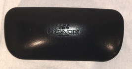 Coach Authentic Black Leather Sunglass/ Eyeglass Hard Case Pre Owned - $10.88