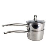 Denmark Tools for Cooks Stainless Steel Double Boiler Saucepans w/ Lid 1... - $456.30 MXN