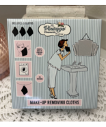 THE VINTAGE COSMETIC COMPANY Makeup Removing Cloth Trio in Navy New in Box - $112.34 MXN