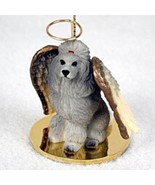 Small Angel POODLE SILVER Dog Breed Angel Christmas Holiday Ornament - £11.74 GBP
