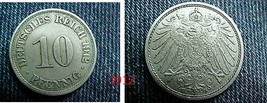 GERMANY 10 PFENNIG 1912 lot of two  - £3.57 GBP