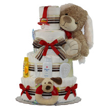 Happy Puppy Diaper Cake 4 Tiers - $160.00