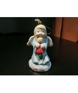 Vtg 1996 CVS Traditions Angel Holding Doll Ornament Ceramic Drug Store P... - $4.99