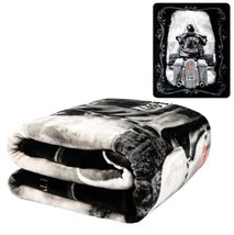 Ride or Die Motorcycle Stairway to Heaven Queen Size Luxury Royal Plush ... - $59.39