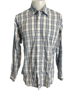 Onward Reserve Men&#39;s Button Down Plaid Long Sleeve Shirt Blue L - $24.75 CAD