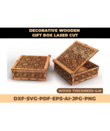 Decorative Laser Cut Wooden Gift Box - $12.00