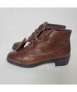 NOS VTG Walmart Bonjour Leather Booties 1995 Brazil Boots Shoes Size 6 B... - $842.02 MXN